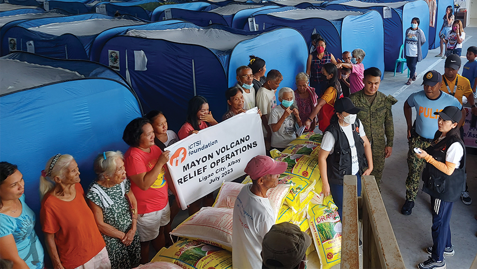 ICTSI Foundation aids Mayon evacuees ICTSI